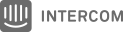 Black and white Intercom logo with three vertical lines.